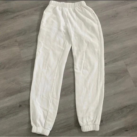 Brandy melville white joggers sale